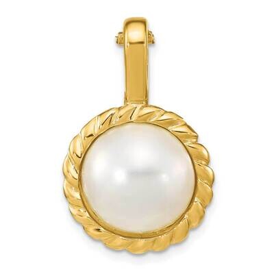 13-14mm Mabe Saltwater Pearl Clip-On Pendant 14k Gold XF788, MPN: XF788,