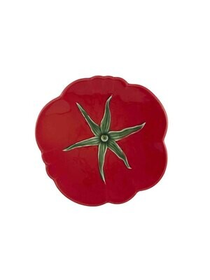 Bordallo Pinheiro Pinheiro Tomato Bread &amp; Butter Plate Decorated 65022235, MPN: 65022235, 560041360…