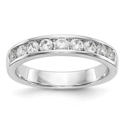 9-Stone Diamond Channel Band 14k White Gold RM3311B-071-WAA, MPN: RM3311B-071-WAA,