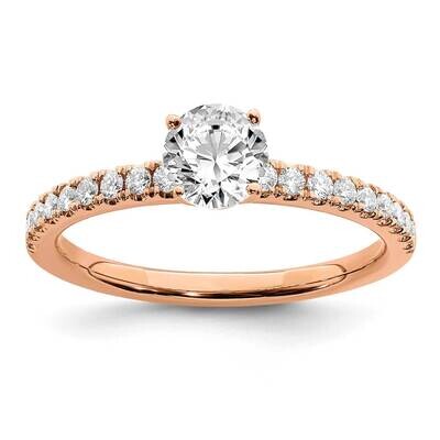 Lab Grown Diamond Complete Si1/Si2, G H I, Engagement Ring 14k Rose Gold RM6634E-025-7CRLG, MPN: RM…