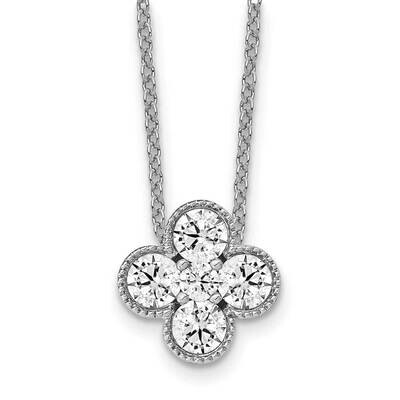 Diamond Vs/Si D E F Bloom Pendant Necklace 14k White Gold True Origin Lab Grown PM6346-075-WLD, MPN…