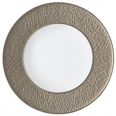 Raynaud Mineral Irise Dinner Plate With Engraved Rim Warm Grey 0340-23-113027, MPN: 0340-23-113027,…