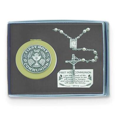 Girl Communion Rosary and Keepsake Box Gift Set GM21197, MPN: GM21197, 785525052474