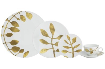 Robert Haviland Daphne White 5 Piece Place Setting HP163-WH, MPN: HP163-WH,