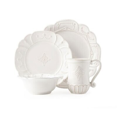 Juliska Jardins du Monde Whitewash 4 Piece Place Setting JMX40/10, MPN: JMX40/10, 810034831804