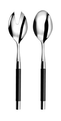Capdeco Conty Black Wood Salad Serving Set CON78-SS, MPN: CON78-SS, 3700922746136