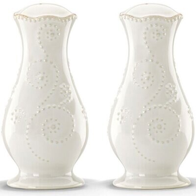 Lenox French Perle White Salt &amp; Pepper Shakers 830293, MPN: 830293, 882864379535