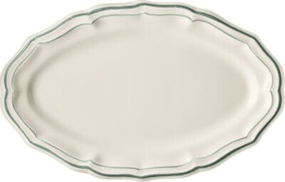 Gien Filet Celadon Oval Platter 1836COV622, MPN: 1836COV622, 840769081403