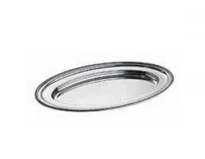 Ercuis Perles Oval Tray 19.25 x 14.625 Inch Silver Plated F51P455-49, MPN: F51P455-49, 3660656876700
