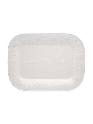 Bordallo Pinheiro Pinheiro Snow Flakes Platter Beige 65012655, MPN: 65012655, 5600876071798