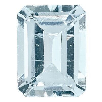 Aquamarine 8X6mm Emerald Cut A Quality Gemstone AQ-0806-OCE-A, MPN: AQ-0806-OCE-A,
