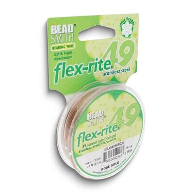 Flex-rite 49 Rose Tone .014in Diameter 30 Feet Strand Wire Stainless Steel CRD851/14-30, MPN: CRD85…