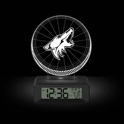 Game Time Arizona Coyotes LED 3D Illusion Alarm Clock GM25318-ARI, MPN: GM25318-ARI, 81006814125