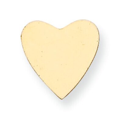 Heart Shape Stamping 14k Yellow Gold YG1218, MPN: YG1218,