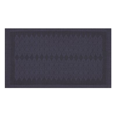 Le Jacquard Francais Placemat Club Satin Prusse 89% Cotton 11% Linen 20 x 12 Inch 28399 Set of 4, M…