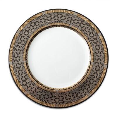 Caskata Hawthorne Onyx Rimmed Dinner Plate Gold Blue Platinum DINL-114, MPN: DINL-114, 817325017138