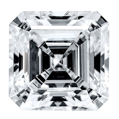 Moissanite Pure Light E F Color 5mm Asscher Cut Gemstone MT-0500-ASH-QP, MPN: MT-0500-ASH-QP,