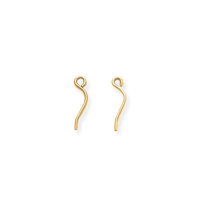 11mm Curved Earring Replacement Wire Component 14k Yellow Gold YG2720, MPN: YG2720,