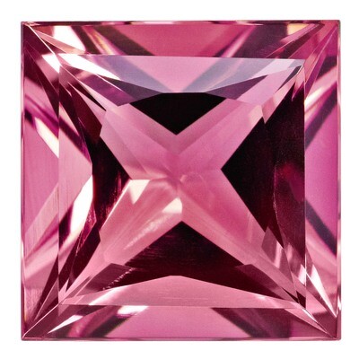 Pink Tourmaline 4Mm Princess Aa Quality Gemstone PT-0400-SQP-AA, MPN: PT-0400-SQP-AA,