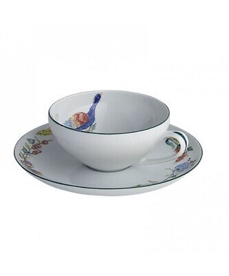 Mottahedeh Sylvanae Tea Cup &amp; Saucer S3104, MPN: S3104, 632522001274
