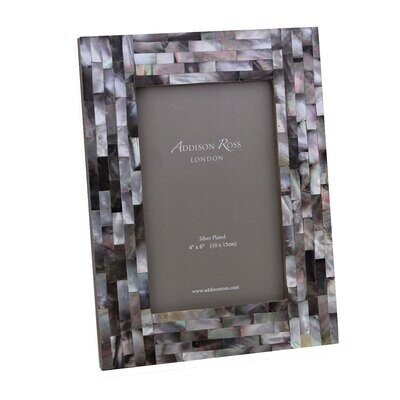 Addison Ross Chequer Board Grey Mother Of Pearl Photo Frame 4 x 6 Inch Horn FR6724, MPN: FR6724, UP…