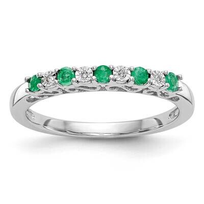 Diamond with Emerald Band 14k White Gold RM3452B-EM-001-WAA, MPN: RM3452B-EM-001-WAA,