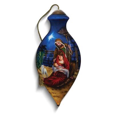 Neqwa Art Traditional Holy Family With Lamb In Creche Ornament GM25391, MPN: GM25391, 842181125260