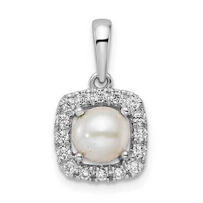 Pearl Pendant 14k White Gold Lab Grown Diamond PM9037-PL-028-WLG, MPN: PM9037-PL-028-WLG, 883957790…