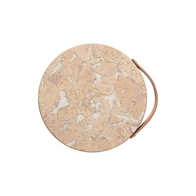 Casafina Cork White Natural Cork Trivet 25 With Leather Handle CFO0022-WN Set of 2, MPN: CFO0022-WN…