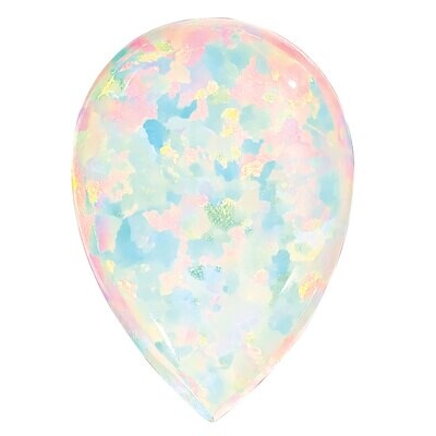 Imitation Opal White 8X5mm Pear Cabochon Gemstone OI-0805-PSC-WH, MPN: OI-0805-PSC-WH,