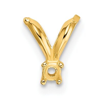 Casted Diamond Accent Bail 14k Yellow Gold YG1578, MPN: YG1578,