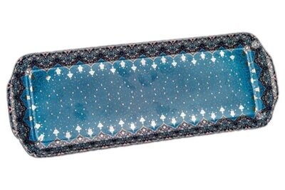 Deshoulieres Dhara Peacock Rectangular Cake Platter PCK-RI3189, MPN: PCK-RI3189, 3104361365932