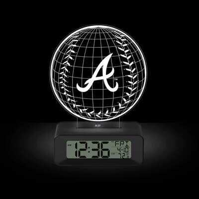 Game Time Atlanta Braves LED 3D Illusion Alarm Clock GM25316-ATL, MPN: GM25316-ATL, 81006814063