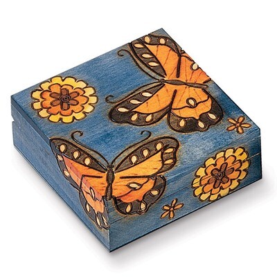 Wooden Butterfly Box GM8538, MPN: GM8538, 610939077860