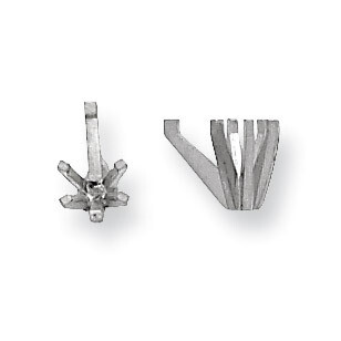 Pear Straight Prong .25ct. Setting Platinum PL232-3, MPN: PL232-3,