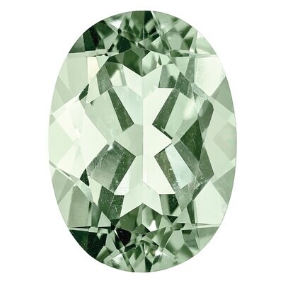 Green Quartz 12X10mm Oval AA Quality Gemstone GQ-1210-OVF-AA, MPN: GQ-1210-OVF-AA,