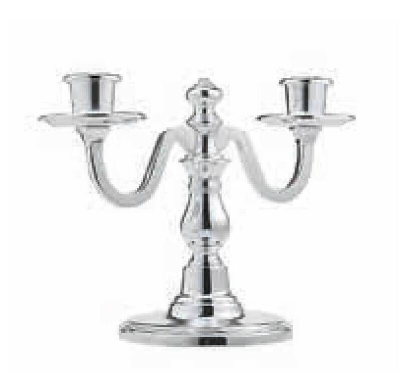 Ercuis Rencontre Candelabra 2 Lights 7.125 Inch Silver Plated F522502-02, MPN: F522502-02, 36606568…