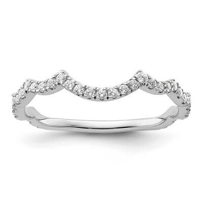 Si1/Si2, G H I, Wedding Band 14k White Gold Lab Grown Diamond RM9099B-030-7WLG, MPN: RM9099B-030-7W…
