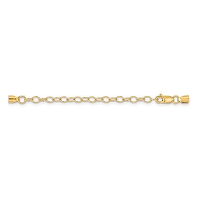 Lobster with Round Endcaps with Chain Clasp 14k Yellow Gold YG1678, MPN: YG1678,