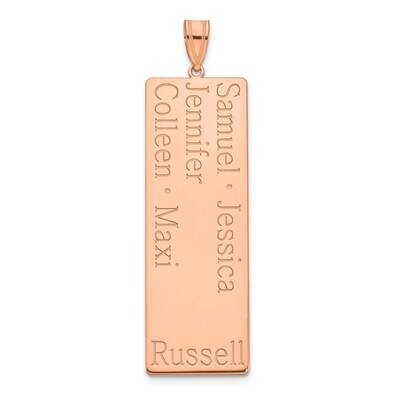 5 Name Family Pendant 10k Rose Gold 10XNA1281R, MPN: 10XNA1281R,