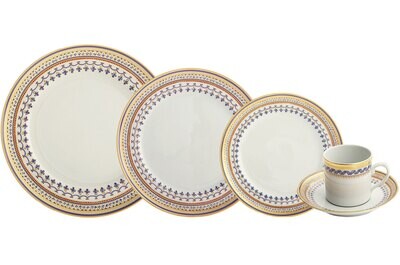 Mottahedeh Chinoise Blue 5 Piece Place Setting S1520, MPN: S1520,