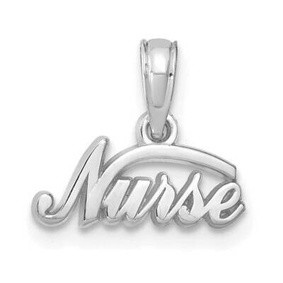 Nurse Pendant 14k White Gold C2963W, MPN: C2963W, 191101400223