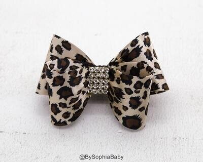 Cheetah Bow Leopard Bow Hair Clip Bow Hair Clip Toddler Cheetah Hair Clip Girls Bow Hair Clip Big B…