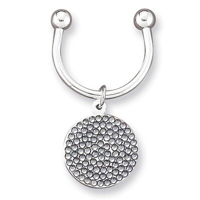 Black Swarovski Crystal Key Ring GM4827