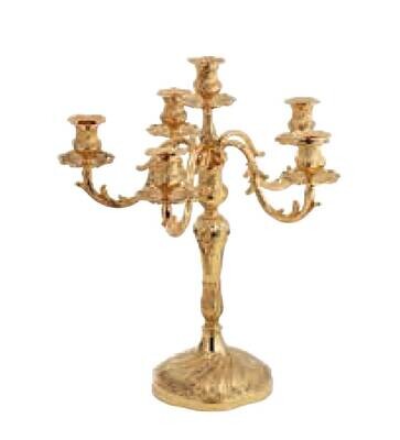 Ercuis Regence Candelabra 6 Lights 16.5 Inch Sterling Silver Gilt F306005206, MPN: F306005206, 3660…