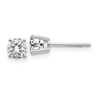 3/4ct. 4.5mm Round G H I True Light Moissanite Earrings 14k White Gold WG326-7MT, MPN: WG326-7MT, 1…