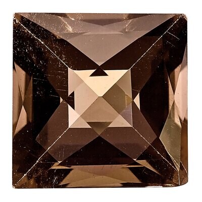 Smoky Quartz 5mm Square Checkerboard AA Quality Gemstone SQ-0500-SQX-AA, MPN: SQ-0500-SQX-AA,