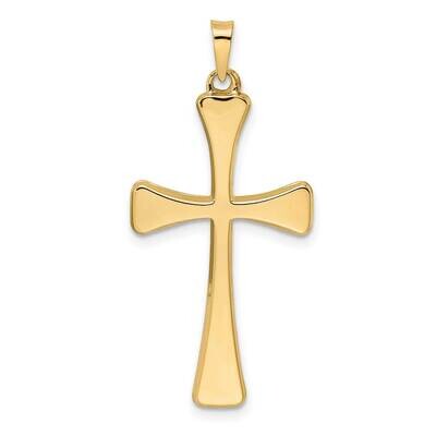 Hollow Cross Pendant 14k Gold Polished XR1954, MPN: XR1954, 883957436562