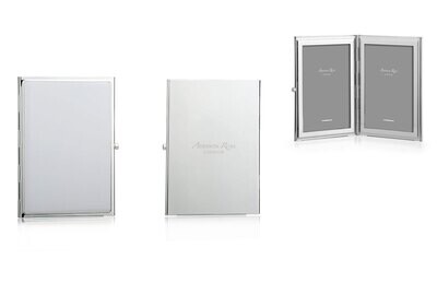 Addison Ross White &amp; Silver Plate Travel Picture Frame 2 x 3 Inch Silver-plated FR3577, MPN: FR3577…