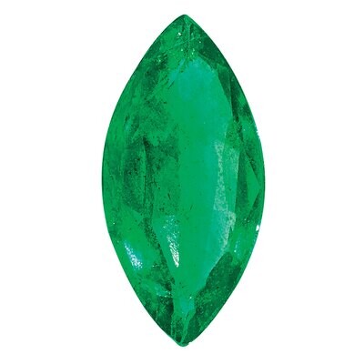 Emerald 6X3mm Marquise A Quality Gemstone EM-0603-MQF-A, MPN: EM-0603-MQF-A,